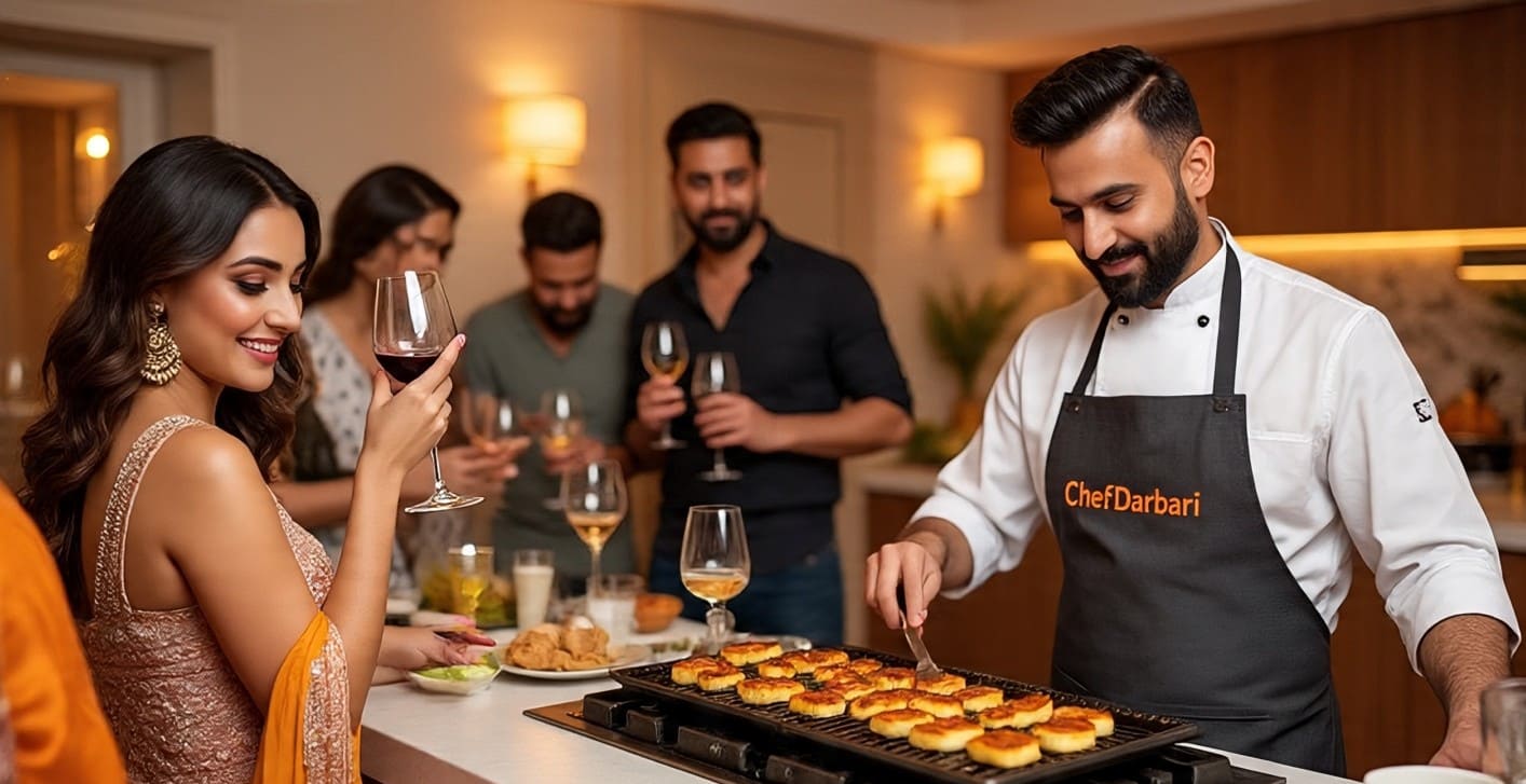 Full time home cook preparing daily meals in a premium Delhi NCR home kitchen